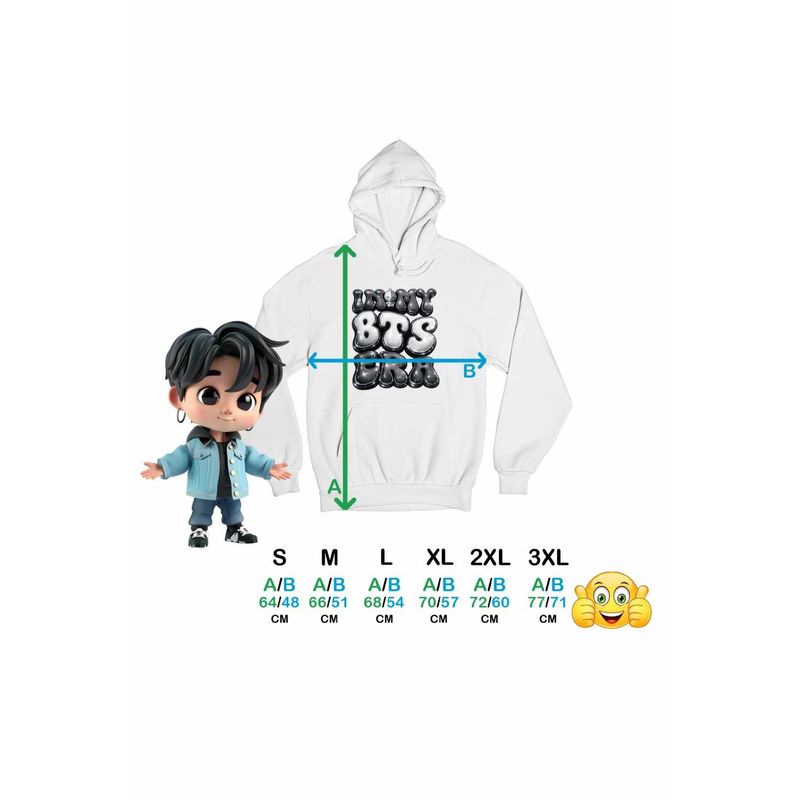Fashion, accesorii si bijuterii - Femei - Imbracaminte femei - Hanorace femei - Hanorac Femei BTS Kpop Era, alb, marime 2XL - Infinity.ro