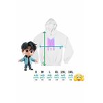 Fashion, accesorii si bijuterii - Femei - Imbracaminte femei - Hanorace femei - Hanorac Femei BTS Sigil Kpop Vibe, alb, marime 2XL - Infinity.ro