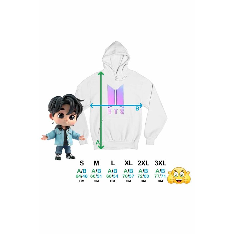 Fashion, accesorii si bijuterii - Femei - Imbracaminte femei - Hanorace femei - Hanorac Femei BTS Sigil Kpop Vibe, alb, marime 2XL - Infinity.ro