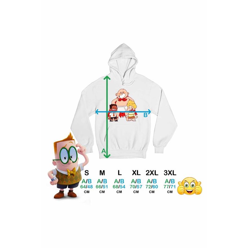 Fashion, accesorii si bijuterii - Femei - Imbracaminte femei - Hanorace femei - Hanorac Femei Captain Underpants Aventurile Capitanului Chilot George Harold, alb, marime 2XL - Infinity.ro