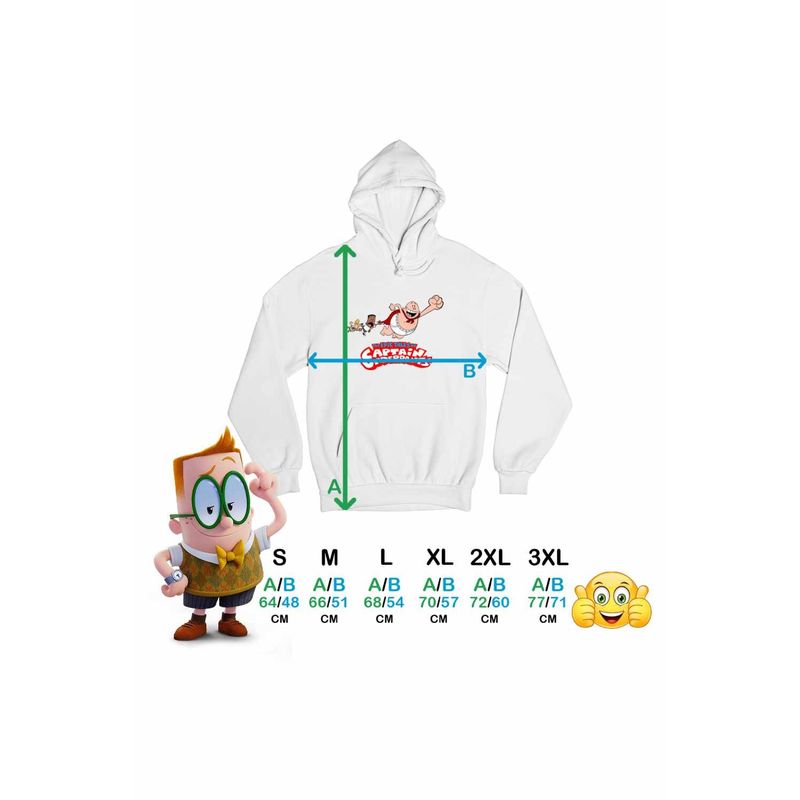 Fashion, accesorii si bijuterii - Femei - Imbracaminte femei - Hanorace femei - Hanorac Femei Captain Underpants Epic Tales Capitanul Chilot Zboara George Harold, alb, marime 2XL - Infinity.ro