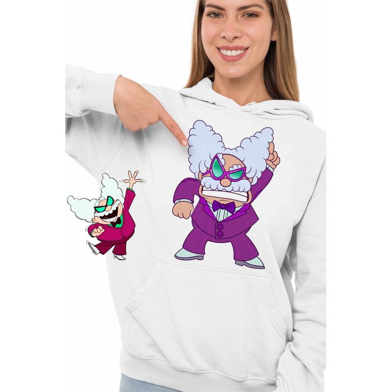 Fashion, accesorii si bijuterii - Femei - Imbracaminte femei - Hanorace femei - Hanorac Femei Captain Underpants Professor Poopypants Profesorul Partescu Capitanul Chilot, alb, marime 2XL - Infinity.ro