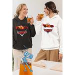 Fashion, accesorii si bijuterii - Femei - Imbracaminte femei - Hanorace femei - Hanorac Femei Cars Fulger Masini Aventuri, alb, marime 2XL - Infinity.ro