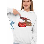Fashion, accesorii si bijuterii - Femei - Imbracaminte femei - Hanorace femei - Hanorac Femei Cars Fulger Bucsa Mater Masini, alb, marime 2XL - Infinity.ro