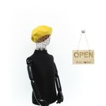 Fashion, accesorii si bijuterii - Copii - Accesorii copii - Caciuli si palarii copii - Bereta de copii, din 90% lana 10% nailon, ButicCochet, one size, Galben - BSC660 - Infinity.ro