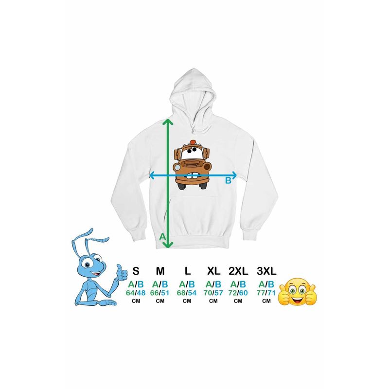 Fashion, accesorii si bijuterii - Femei - Imbracaminte femei - Hanorace femei - Hanorac Femei Cars Mater Bucsa Masini Curse, alb, marime 2XL - Infinity.ro