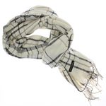 Fashion, accesorii si bijuterii - Femei - Accesorii femei - Esarfe si fulare femei - Esarfa dama, casmir, 60x180 cm, Buticcochet, model liniar, Alb - ES2485 - Infinity.ro