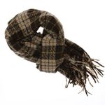 Fashion, accesorii si bijuterii - Femei - Accesorii femei - Esarfe si fulare femei - Esarfa dama, casmir, 60x180 cm, Buticcochet, model cu carouri mici, Maro - ES2500 - Infinity.ro