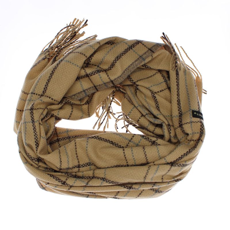 Fashion, accesorii si bijuterii - Femei - Accesorii femei - Esarfe si fulare femei - Esarfa dama, casmir, 60x180 cm, Buticcochet, model liniar, Bej - ES2490 - Infinity.ro