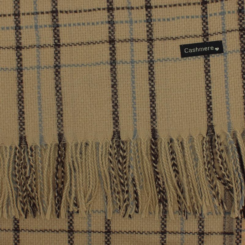 Fashion, accesorii si bijuterii - Femei - Accesorii femei - Esarfe si fulare femei - Esarfa dama, casmir, 60x180 cm, Buticcochet, model liniar, Bej - ES2490 - Infinity.ro