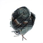 Fashion, accesorii si bijuterii - Femei - Accesorii femei - Esarfe si fulare femei - Esarfa dama, casmir, 60x180 cm, Buticcochet, imprimeu cu patratele, Albastru - ES2504 - Infinity.ro