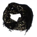 Fashion, accesorii si bijuterii - Femei - Accesorii femei - Esarfe si fulare femei - Esarfa dama, casmir, 70x180 cm, Buticcochet, imprimeu stilizat, Negru - ES2512 - Infinity.ro