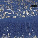 Fashion, accesorii si bijuterii - Femei - Accesorii femei - Esarfe si fulare femei - Esarfa dama, casmir, 70x180 cm, Buticcochet, imprimeu stilizat, Albastru - ES2516 - Infinity.ro