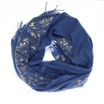 Fashion, accesorii si bijuterii - Femei - Accesorii femei - Esarfe si fulare femei - Esarfa dama, casmir, 70x180 cm, Buticcochet, imprimeu stilizat, Albastru - ES2516 - Infinity.ro