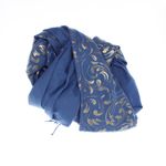 Fashion, accesorii si bijuterii - Femei - Accesorii femei - Esarfe si fulare femei - Esarfa dama, casmir, 70x180 cm, Buticcochet, imprimeu stilizat, Albastru - ES2516 - Infinity.ro