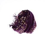 Fashion, accesorii si bijuterii - Femei - Accesorii femei - Esarfe si fulare femei - Esarfa dama, casmir, 70x180 cm, Buticcochet, imprimeu stilizat, Mov - ES2514 - Infinity.ro