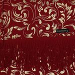 Fashion, accesorii si bijuterii - Femei - Accesorii femei - Esarfe si fulare femei - Esarfa dama, casmir, 70x180 cm, Buticcochet, imprimeu stilizat, Visiniu - ES2517 - Infinity.ro