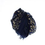 Fashion, accesorii si bijuterii - Femei - Accesorii femei - Esarfe si fulare femei - Esarfa dama, casmir, 70x180 cm, Buticcochet, imprimeu stilizat, Bleumarin - ES2518 - Infinity.ro