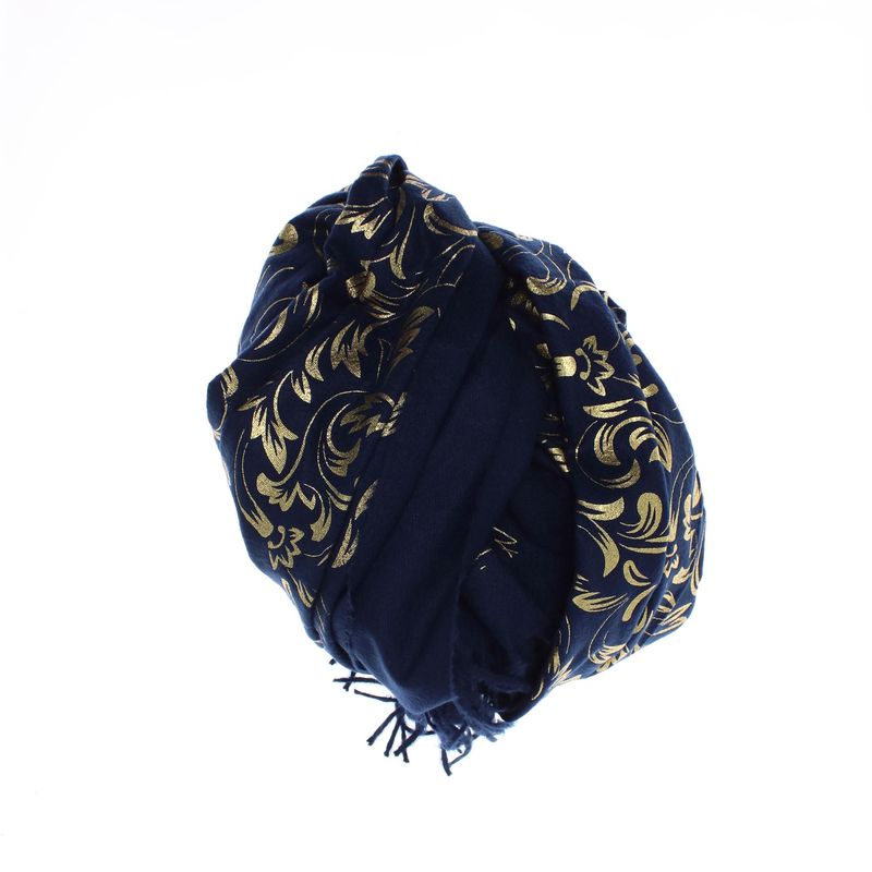 Fashion, accesorii si bijuterii - Femei - Accesorii femei - Esarfe si fulare femei - Esarfa dama, casmir, 70x180 cm, Buticcochet, imprimeu stilizat, Bleumarin - ES2518 - Infinity.ro