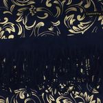 Fashion, accesorii si bijuterii - Femei - Accesorii femei - Esarfe si fulare femei - Esarfa dama, casmir, 70x180 cm, Buticcochet, imprimeu stilizat, Bleumarin - ES2518 - Infinity.ro