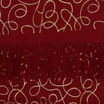 Fashion, accesorii si bijuterii - Femei - Accesorii femei - Esarfe si fulare femei - Esarfa dama, casmir, 70x180 cm, Buticcochet, imprimeu liniar auriu, Visiniu - ES2531 - Infinity.ro