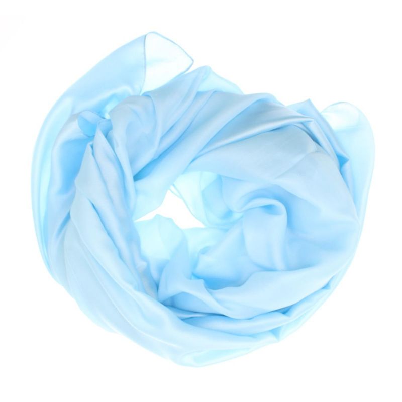 Fashion, accesorii si bijuterii - Femei - Accesorii femei - Esarfe si fulare femei - Esarfa de dama, Buticcochet, matase, 180 x 90 cm, Albastru deschis - ES2681 - Infinity.ro