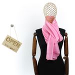 Fashion, accesorii si bijuterii - Femei - Accesorii femei - Esarfe si fulare femei - Esarfa de dama, Buticcochet, matase, 180 x 90 cm, Roz - ES2683 - Infinity.ro