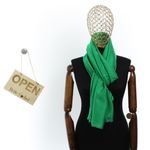 Fashion, accesorii si bijuterii - Femei - Accesorii femei - Esarfe si fulare femei - Esarfa de dama, Buticcochet, matase, 180 x 90 cm, Verde - ES2682 - Infinity.ro