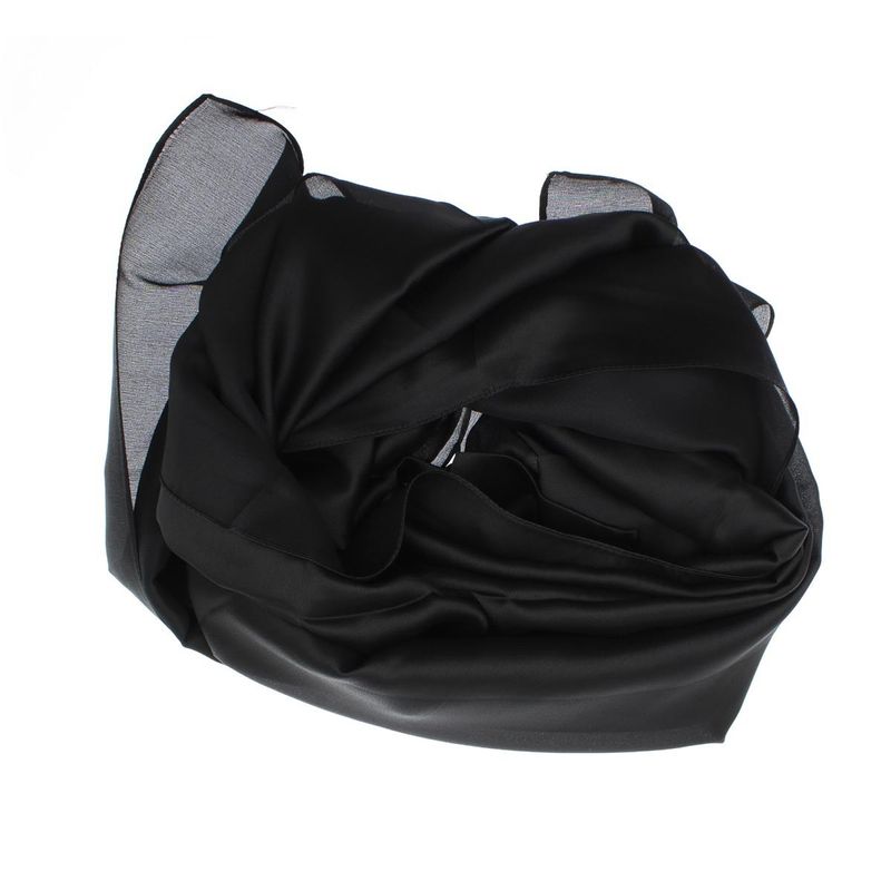 Fashion, accesorii si bijuterii - Femei - Accesorii femei - Esarfe si fulare femei - Esarfa de dama, Buticcochet, matase, 180 x 90 cm, Negru - ES2685 - Infinity.ro