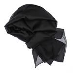 Fashion, accesorii si bijuterii - Femei - Accesorii femei - Esarfe si fulare femei - Esarfa de dama, Buticcochet, matase, 180 x 90 cm, Negru - ES2685 - Infinity.ro