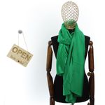 Fashion, accesorii si bijuterii - Femei - Accesorii femei - Esarfe si fulare femei - Esarfa de dama, Buticcochet, matase, 180 x 90 cm, Verde - ES2682 - Infinity.ro