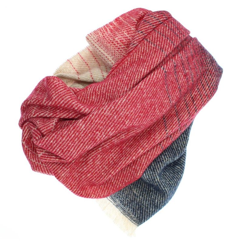 Fashion, accesorii si bijuterii - Femei - Accesorii femei - Esarfe si fulare femei - Esarfa de dama, Buticcochet, casmir, 190 x 65 cm, Rosu - ES2687 - Infinity.ro