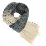 Fashion, accesorii si bijuterii - Femei - Accesorii femei - Esarfe si fulare femei - Esarfa de dama, Buticcochet, casmir, 190 x 65 cm, Negru - ES2692 - Infinity.ro