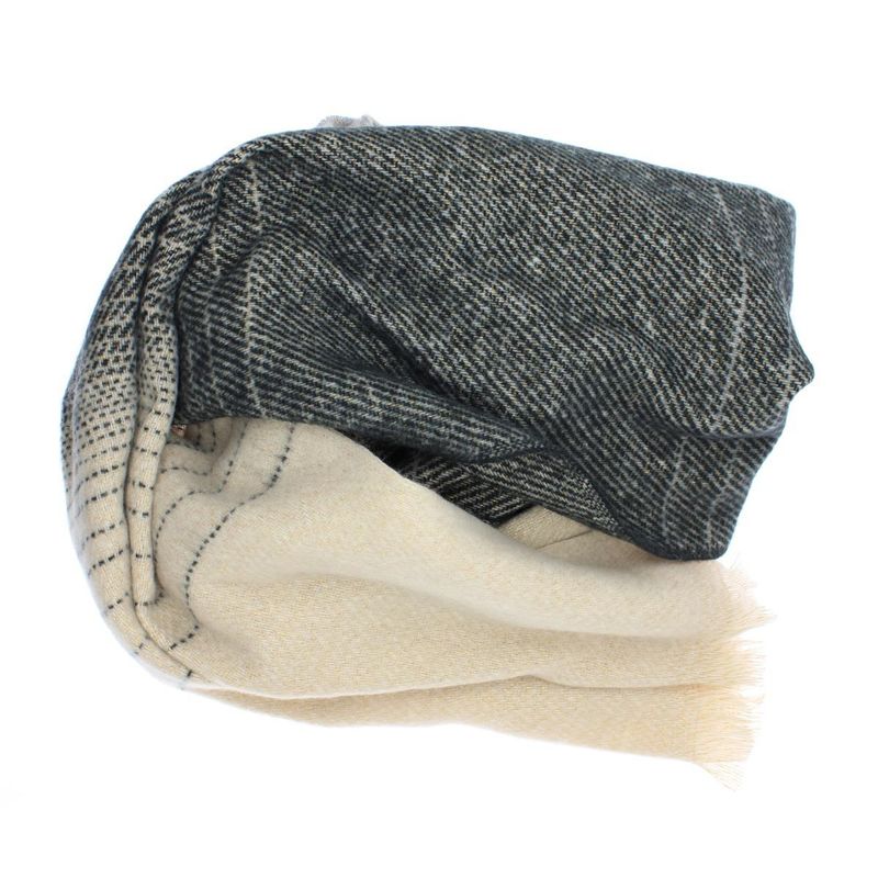 Fashion, accesorii si bijuterii - Femei - Accesorii femei - Esarfe si fulare femei - Esarfa de dama, Buticcochet, casmir, 190 x 65 cm, Negru - ES2692 - Infinity.ro