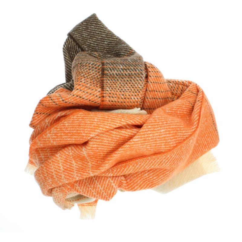 Fashion, accesorii si bijuterii - Femei - Accesorii femei - Esarfe si fulare femei - Esarfa de dama, Buticcochet, casmir, 190 x 65 cm, Portocaliu - ES2690 - Infinity.ro