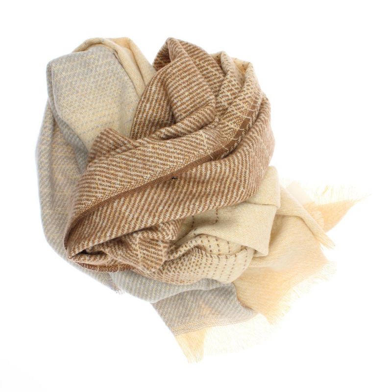 Fashion, accesorii si bijuterii - Femei - Accesorii femei - Esarfe si fulare femei - Esarfa de dama, Buticcochet, casmir, 190 x 65 cm, Maro - ES2694 - Infinity.ro