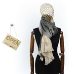 Fashion, accesorii si bijuterii - Femei - Accesorii femei - Esarfe si fulare femei - Esarfa de dama, Buticcochet, casmir, 190 x 65 cm, Negru - ES2692 - Infinity.ro
