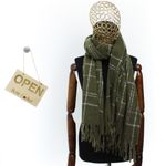 Fashion, accesorii si bijuterii - Femei - Accesorii femei - Esarfe si fulare femei - Esarfa de dama, Buticcochet, casmir, 190 x 65 cm, Kaki - ES2701 - Infinity.ro