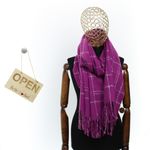 Fashion, accesorii si bijuterii - Femei - Accesorii femei - Esarfe si fulare femei - Esarfa de dama, Buticcochet, casmir, 190 x 65 cm, Fucsia - ES2695 - Infinity.ro