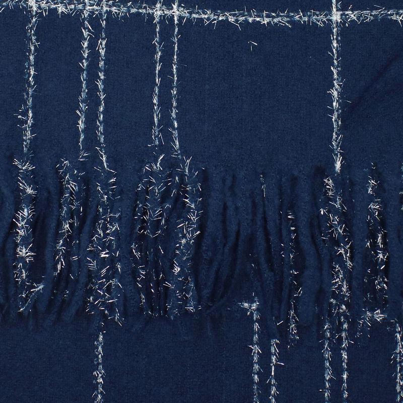 Fashion, accesorii si bijuterii - Femei - Accesorii femei - Esarfe si fulare femei - Esarfa de dama, Buticcochet, casmir, 190 x 65 cm, Bleumarin - ES2697 - Infinity.ro