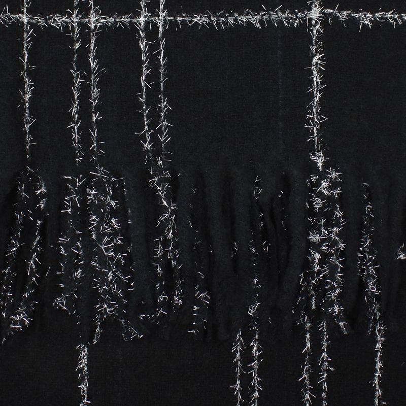 Fashion, accesorii si bijuterii - Femei - Accesorii femei - Esarfe si fulare femei - Esarfa de dama, Buticcochet, casmir, 190 x 65 cm, Negru - ES2696 - Infinity.ro
