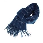 Fashion, accesorii si bijuterii - Femei - Accesorii femei - Esarfe si fulare femei - Esarfa de dama, Buticcochet, casmir, 190 x 65 cm, Bleumarin - ES2697 - Infinity.ro