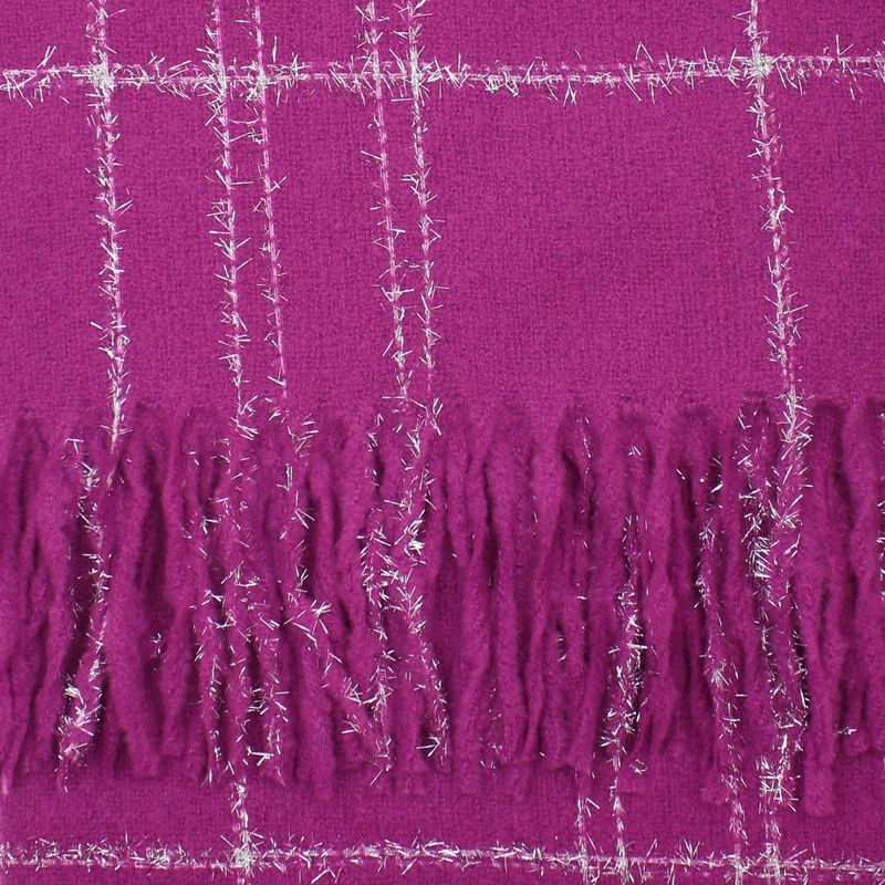 Fashion, accesorii si bijuterii - Femei - Accesorii femei - Esarfe si fulare femei - Esarfa de dama, Buticcochet, casmir, 190 x 65 cm, Fucsia - ES2695 - Infinity.ro