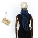 Fashion, accesorii si bijuterii - Femei - Accesorii femei - Esarfe si fulare femei - Esarfa de dama, Buticcochet, casmir, 190 x 65 cm, Bleumarin - ES2697 - Infinity.ro