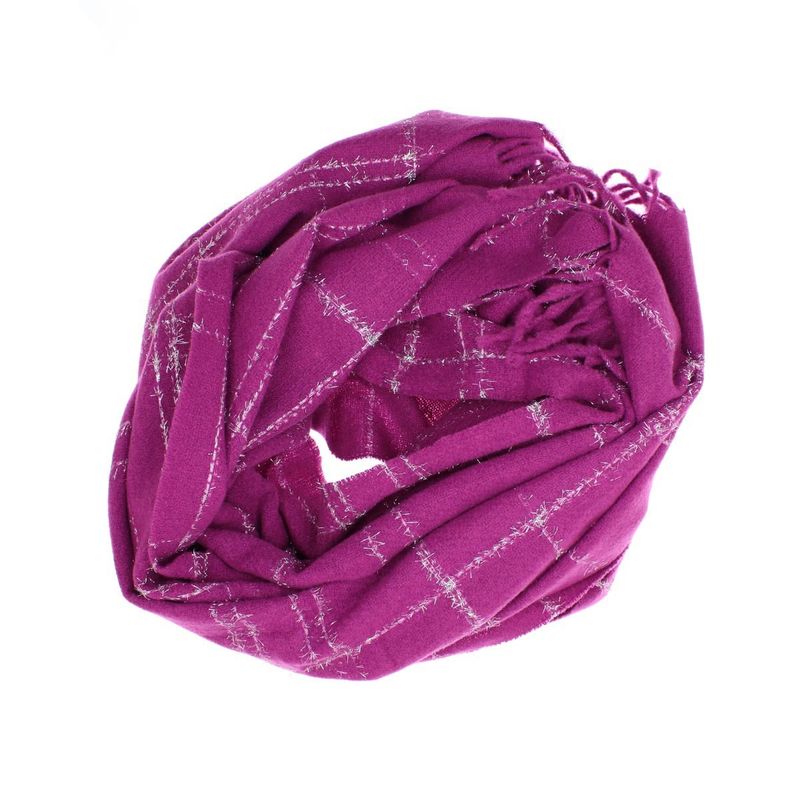 Fashion, accesorii si bijuterii - Femei - Accesorii femei - Esarfe si fulare femei - Esarfa de dama, Buticcochet, casmir, 190 x 65 cm, Fucsia - ES2695 - Infinity.ro