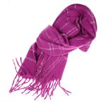 Fashion, accesorii si bijuterii - Femei - Accesorii femei - Esarfe si fulare femei - Esarfa de dama, Buticcochet, casmir, 190 x 65 cm, Fucsia - ES2695 - Infinity.ro