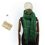 Fashion, accesorii si bijuterii - Femei - Accesorii femei - Esarfe si fulare femei - Esarfa de dama, Buticcochet, casmir, 190 x 65 cm, Verde - ES2700 - Infinity.ro