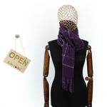 Fashion, accesorii si bijuterii - Femei - Accesorii femei - Esarfe si fulare femei - Esarfa de dama, Buticcochet, casmir, 190 x 65 cm, Mov - ES2698 - Infinity.ro