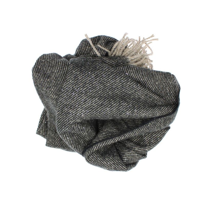 Fashion, accesorii si bijuterii - Femei - Accesorii femei - Esarfe si fulare femei - Esarfa de dama, Buticcochet, casmir, 190 x 65 cm, Negru - ES2710 - Infinity.ro