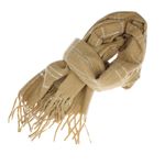 Fashion, accesorii si bijuterii - Femei - Accesorii femei - Esarfe si fulare femei - Esarfa de dama, Buticcochet, casmir, 190 x 65 cm, Maro - ES2705 - Infinity.ro